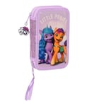 My Little Pony Little Ponies 28-delars Fyllt Dubbel Pennfodral Skolset Pennset multifärg one size