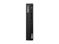 Lenovo ThinkCentre M70q Gen 5 12TD - Minuscule Core i5 i5-14400T / jusqu'à 4.5 GHz - RAM 16 Go - SSD 512 Go - UHD Graphics 730 - Gigabit Ethernet, IEEE 802.11ax (Wi-Fi 6E), Bluetooth 5.3 - Win 11 Pro - moniteur : aucun - clavier : Belge - noir - TopSelle