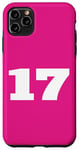 Coque pour iPhone 11 Pro Max The Number 17 Seventeen Sports Team Back Print Assorti