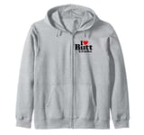 I LOVE HEART BUTT CRACKS Zip Hoodie