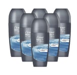 Dove Men Care Clean Comfort Roll-on Deodorant Non-Irritant 50ml 3, 6 Pack