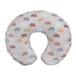 BOPPY Coussin d'Allaitement pour Bébés 0 plus Rainbow, forme ergonomique avec rembourrage, confort pour la mère et le bébé pendant l'allaitement au sein et au biberon, lavable en machine