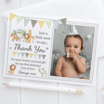 10 Personalised Photo Jungle Thank You Cards Birthday Thank You Notes Children