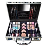 Palette de Maquillage pour Femme | 44 Pièces : Blush, Fard à Paupières, Rouge à Lèvres, Vernis à Ongles | Malette de Rangement | Organisateur | Idée de Coffret Cadeau Beauté | FASHION STREET by Gloss!