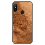 Housse En Gel TPU Pour Xiaomi Redmi 6 Pro / Mi A2 Lite Design Bois 04 Dessins