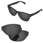 Lenslog Black Grey Polarized Replacement Lenses For-Oakley Frogskins Lite