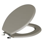 Gorge Classic Oval Shaped Stone Grey Toilet Seat 