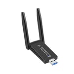 1300M Dubbelbands USB 3.0 WiFi-adapter Bluetooth 5.0 Dongel Sändare/Mottagare 2.4GHz/5GHz 802.11b/n/g/ac Trådlöst Nätverkskort för PC/Laptop