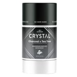 Deodorant Magnesium Enriched Charcoal & Tea Tree 2.5 Oz By Crystal