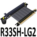 0.25 m R33SH-LG2 RUBBER Câble d'extension de carte graphique Pcie x16 pci-e 16x, pour châssis Antec CoolMaster Corsair Gigabyte MSI PHANTEKS Deepcool Segotep TT Nipseyteko