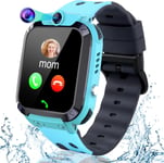 Montre Gps Enfant Tracker Montre Connectée Fille Garçon, Mobile Lbs Anti-Perte De Traqueur De Montre Intelligentepositionnement,Smartwatch Avec Sos Téléphone Caméra