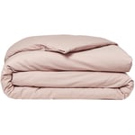 Housse de couette 100% coton 140 x 200 cm ESSENTIAL coloris Rose Des Sables