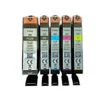 Canon Ink Cartridges, PGI-580PGBK CLI-581BK CLI-581C CLI-581M CLI-581Y (Setup )