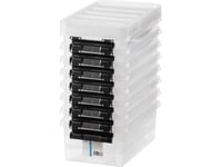 Smartstore Classic 5 Storage Box With Lid, Pack Of 8