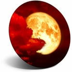 Awesome Fridge Magnet - Spooky Full Red Night Moon Cool Gift #14362