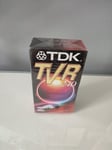 TDK TVR VHS 240 4 Hour Tapes Pack of 2 NEW & Sealed