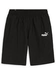 Puma Mens Essentials Woven Cargo Shorts 9'' - Black, Black, Size Xs, Men