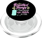 Beautiful Things Come Together Loves Stitching Cross Stitch PopSockets PopGrip for MagSafe