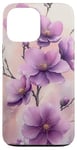 Coque pour iPhone 13 Pro Max Fleur De Cerisier Japonais Fleur Pourpre