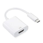 USB-C til HDMI Adapter - Hvit