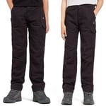 Craghoppers Kids Unisex Kids' Winter Lined Kiwi Cargo Trousers - Black - Size 7-8Y