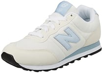 New Balance Women's 400 Sneaker, White, 5 UK