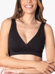 Hotmilk My Comfort Crop Top Nursing Bra, Black