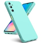 Oududianzi - Coque Compatible avec Samsung Galaxy A05s, [Coque Silicone Liquide] [Intérieur Microfibre] Souple Étuis en Caoutchouc Housse Antichoc Protection Bumper Coque Samsung A05s-Vert Clair