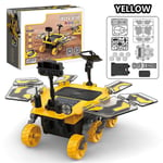 Kids Science Solar Mars Rover Model Kit, Stem Educational Diy Solaire/Batterie Aliment¿¿ Jouet Exp¿¿Rience Ensemble Pour Gar?Ons Et Filles, Cadeau Id¿¿Al Jaune