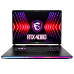 MSI Gaming Raider GE78 HX 14VHG-647, Intel Core i9-14900HX, 32GB RAM, NVIDIA RTX 4080, 240Hz QHD+ 17'' Laptop