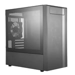 Cooler Master MasterBox NR400 - Tour - micro ATX - panneau latéral fenêtré - pas d'alimentation (ATX / PS/2) - noir - USB/Audio