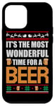 Coque pour iPhone 12 mini It's The Most Wonderful Time For A Beer Funny Ugly Christmas