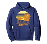 Madagascar Alex The Lion Striped Sunset Poster Pullover Hoodie