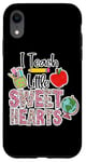 Coque pour iPhone XR Crayon Apple I Teach Little Sweethearts Classroom