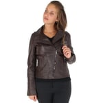 Blouson Giorgio  Blouson Giorgio Love Wody en cuir ref_40744 Marron