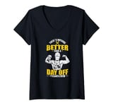 Womens There's nothing Better than a Day off Labor Day V-Neck T-Shirt