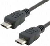 System-S Micro USB Plug to Micro USB Plug Cable 100cm