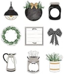 Carson Dellosa Farmhouse Bulletin Board Cutouts Mega Pack, Rustic Classroom Decorations, Mason Jars, Wreaths, and Plant Cutouts For Bulletin Board Decorations, Farmhouse Classroom Décor (150 Pc)