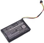 Kompatibelt med Tomtom 4FA60, 3.7V, 1100 mAh