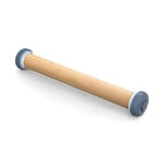 Joseph Joseph PrecisionPin - Rolling Pin with adjustable pastry thickness, Baking and dough rollers, Beech Wood, Pastel Blue