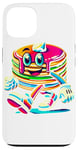 Coque pour iPhone 13 Colorée Pop Art Crêpe Petit déjeuner Crêpes