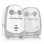 Reer Nova 50140 Babyphone avec réglage du volume et affichage optique du bruit Portée 450 m Blanc