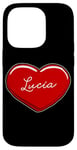 iPhone 14 Pro Hand Drawn Heart Lucia - First Name Hearts I Love Lucia Case