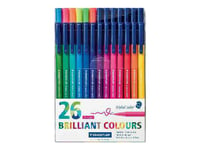 Staedtler Triplus Color 323 - Fiberspetspenna - Olika Klara Färger - Vattenbaserat Bläck - 1 Mm (Paket Om 26)