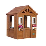 Cabane en Bois Enfant Maison Maisonnette Cuisine Jardin Terrasse