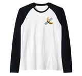 The Famous Duct-Taped Banana - Funny Raglan Baseball Tee