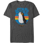 STAR WARS Men's PORG Simple T-Shirt, Charcoal Heather, Medium