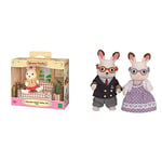 SYLVANIAN FAMILIES - Chocolat Père avec canapé & Les Grands-Parents Lapin Chocolat Families Mini-poupées et Figurines, 5190, Multicolore, Norme