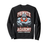 Gorilla Gym Funny Primate Academy Strength & Conditioning Sweatshirt