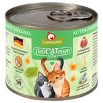 GranataPet DeliCatessen Kitten Fjærfe - 6 x 200 g